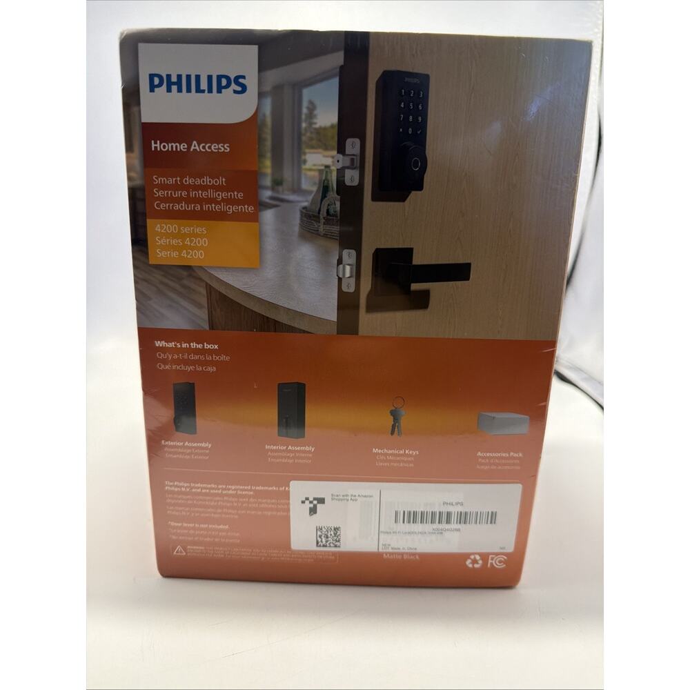 Philips Wi-Fi Door Lock, WiFi Smart Lock Keyless Entry Deadbolt for Front Door,